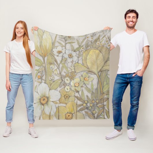 Couverture Polaire Mélanger floral (En situation)