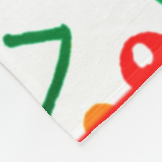 Couverture Polaire Mélanges de Motifs de fruits. Commandez dès mainte (Coin)