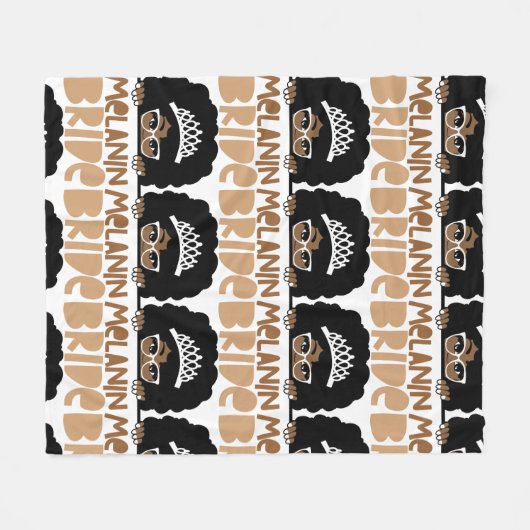 Couverture Polaire Melanin Bride Blanket (Devant (Horizontal))