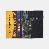 Couverture Polaire Melbourne Australie CBD Night Lights (Devant (Horizontal))