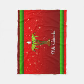 Couverture Polaire Mele Kalikimaka Palm Tree pour Noël (Devant)