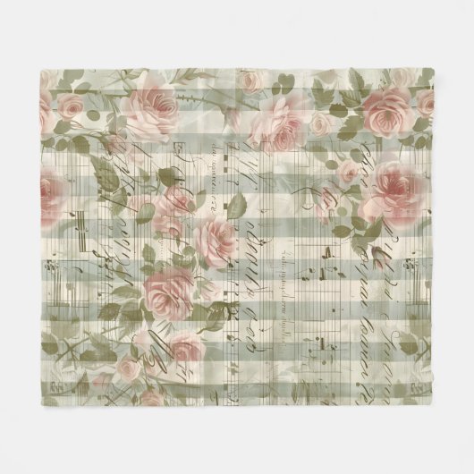 Couverture Polaire Mélodie vintage (Devant (Horizontal))