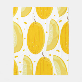 Couverture Polaire Melon Doodle Fruit Design Vintage