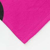Couverture Polaire Melt de sourire - Magenta et noir (Coin)