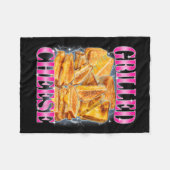 Couverture Polaire Mème alimentaire amusant Fromage Grillé Sandwiches (Devant (Horizontal))