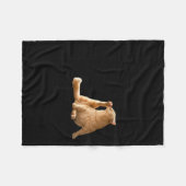 Couverture Polaire Mème Cly Mince Très Dépourvu Mal Drôle Chat (Devant (Horizontal))