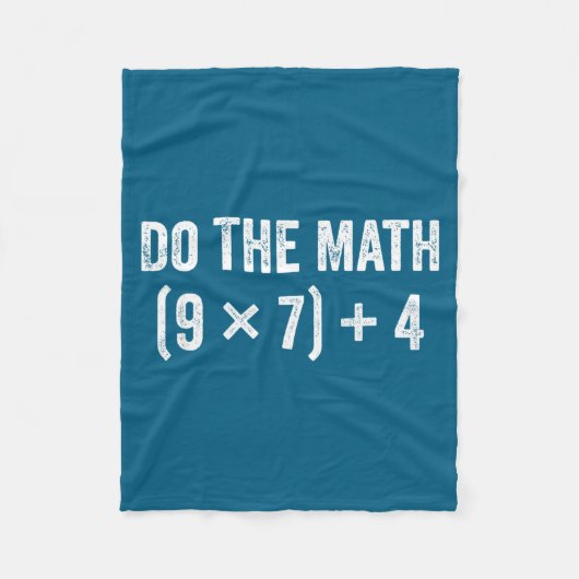 Couverture Polaire Mème de maths mignon 67 (Devant)