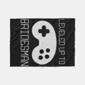 Couverture Polaire Mème de réalisation de Gamer Bridesman Level Up (Devant (Horizontal))