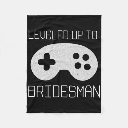 Couverture Polaire Mème de réalisation de Gamer Bridesman Level Up (Devant)