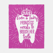 Couverture Polaire Même dents féeriques de princesse Needs To Brush (Devant)