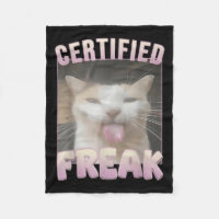 Mème Offensive Mèmes de félin Freak Certifié Mat D