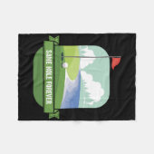 Couverture Polaire Même Trou Pour Toujours Drôle Golf Enterrement de  (Devant (Horizontal))