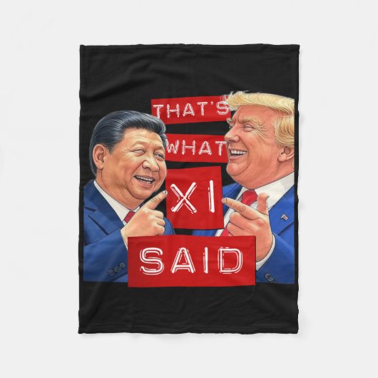 Couverture Polaire Mème Trump amusant (Devant)
