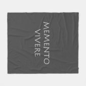 Couverture Polaire Memento vivere (Devant (Horizontal))