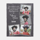 Couverture Polaire Mémoire amoureuse Famille souvenir (Devant)