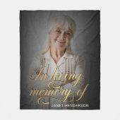 Couverture Polaire Mémoire d'amour de la calligraphie photo (Devant)