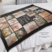 Couverture Polaire Mémorial 18 Photo Collage Forever dans nos coeurs