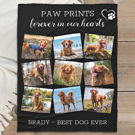 Couverture Polaire Mémorial animal de compagnie Perte d'animal de com