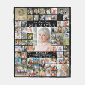 Couverture Polaire Mémorial dans la mémoire d'amour 66 photo collage  (Devant)