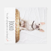 Couverture Polaire Mémorial de chien Perte d'animal familier Cadeau p (Devant (Horizontal))