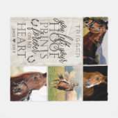 Couverture Polaire Mémorial du Cheval de Typographie moderne (Devant (Horizontal))