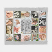 Couverture Polaire Memorial FOREVER IN NOS COEURS 18 Photo Collage (Devant (Horizontal))