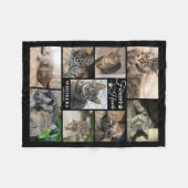 Couverture Polaire Mémorial FUREVER DANS NOS COEURS Photo Collage noi (Devant (Horizontal))