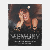 Couverture Polaire Memorial Keepsake Photo Tribute (Devant)