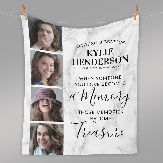 Couverture Polaire Mémorial photo du marbre moderne