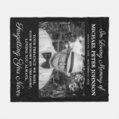 Couverture Polaire Mémorial photo en mémoire d'amour (Devant (Horizontal))