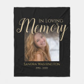 Couverture Polaire Mémorial photo personnalisé (Devant)