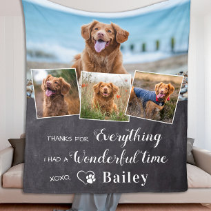 Couverture Polaire Mémorial pour animaux de compagnie du chien 4 phot