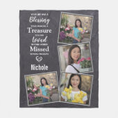 Couverture Polaire Mémoriaux de conservation Famille Photo Collage (Devant)