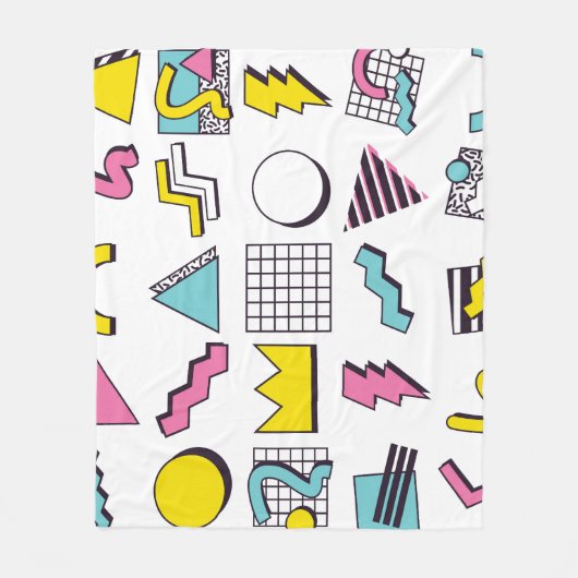 Couverture Polaire Memphis des années 90 : Eléments de design pop. (Devant)