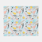 Couverture Polaire Memphis géométrique de l'école sans joint forme le (Devant (Horizontal))