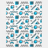 Couverture Polaire Memphis Style Motif géométrique 110719 - Sky Blue (Devant)