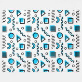 Couverture Polaire Memphis Style Motif géométrique 110719 - Sky Blue (Devant (Horizontal))