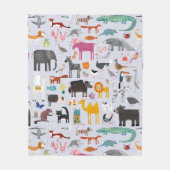 Couverture Polaire Ménagerie animale (Devant)