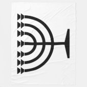 Couverture Polaire Menorah juive (symbole du judaïsme) (Devant)