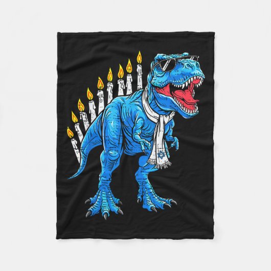 Couverture Polaire Menorasaurus Hanukkah T Rex Dinosaur Dino Chanukah (Devant)