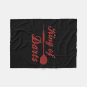 Couverture Polaire Mens Dart Player Cool Cite Le Roi Des Dessins (Devant (Horizontal))