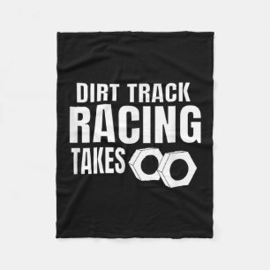 Couverture Polaire Mens Dirt Track Racing Drôle Race Citation Sprint