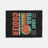 Couverture Polaire Mens Drôle Chèvre Papa Comme Un Père Régulier Mais (Devant (Horizontal))