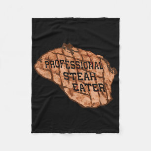 Couverture Polaire Mens Funny Anti-vegan Professional Steak Eater Bbq