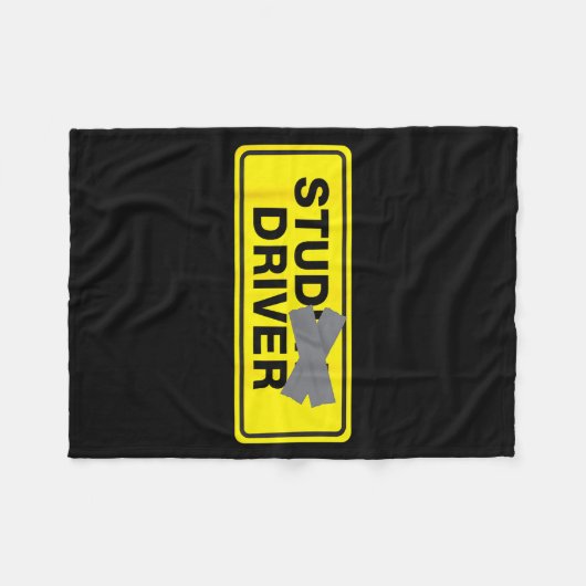 Couverture Polaire Mens Funny New Driver  (Devant (Horizontal))