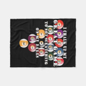 Couverture Polaire Mens Funny No Scratch Game Pool Billiard (Devant (Horizontal))