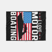Couverture Polaire Mens I Love Motorboating Tee Nitro B (Devant (Horizontal))