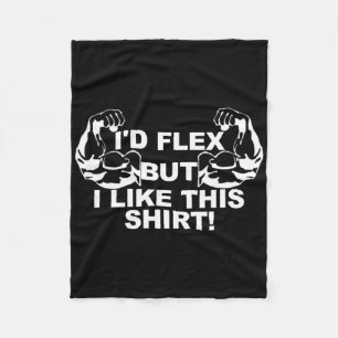 Couverture Polaire Mens Je Flex Mais J'Aime Cette Chemise Gym Cadeau