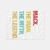 Couverture Polaire Mens Mack The Man The Myth The Legend (Devant (Horizontal))