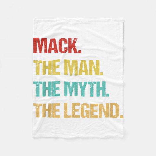 Couverture Polaire Mens Mack The Man The Myth The Legend (Devant)
